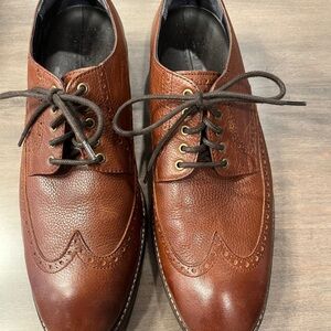 Cole Haan Brown Leather Wingtip Oxfords